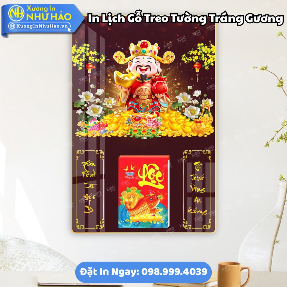 In Lich Go Treo Tuong Trang Guong 7 Đặt In Lịch Gỗ Treo Tường Tráng Gương Theo Yêu Cầu Làm Quà Tết Ý Nghĩa Cho Doanh Nghiệp