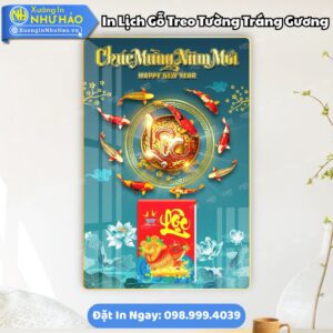 Đặt In Lịch Gỗ Treo Tường Tráng Gương Theo Yêu Cầu Làm Quà Tết Ý Nghĩa Cho Doanh Nghiệp