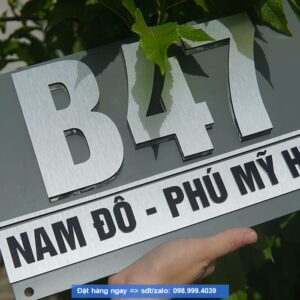 Biển số nhà - Bảng số nhà