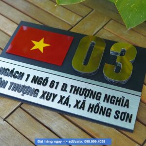 Biển số nhà - Bảng số nhà