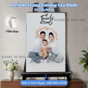 In Ảnh Tráng Gương Cho Gia Đình - Ảnh Ép Gỗ Bọc Viền Theo Yêu Cầu, In Sắc Nét, Đa Dạng Kích Thước, Chất Liệu Gỗ MDF Cao Cấp - Xưởng In Như Hảo