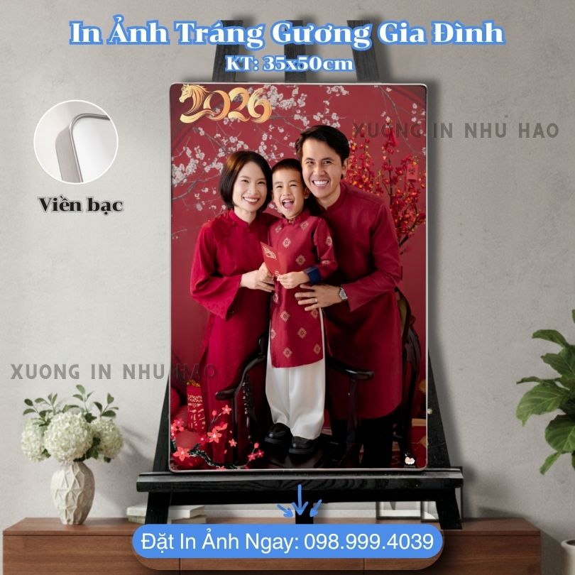 In Anh Trang Guong Gia Dinh 6 In Ảnh Tráng Gương Cho Gia Đình - Ảnh Ép Gỗ Bọc Viền Theo Yêu Cầu, In Sắc Nét, Đa Dạng Kích Thước, Chất Liệu Gỗ MDF Cao Cấp - Xưởng In Như Hảo
