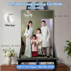 In Ảnh Tráng Gương Cho Gia Đình - Ảnh Ép Gỗ Bọc Viền Theo Yêu Cầu, In Sắc Nét, Đa Dạng Kích Thước, Chất Liệu Gỗ MDF Cao Cấp - Xưởng In Như Hảo