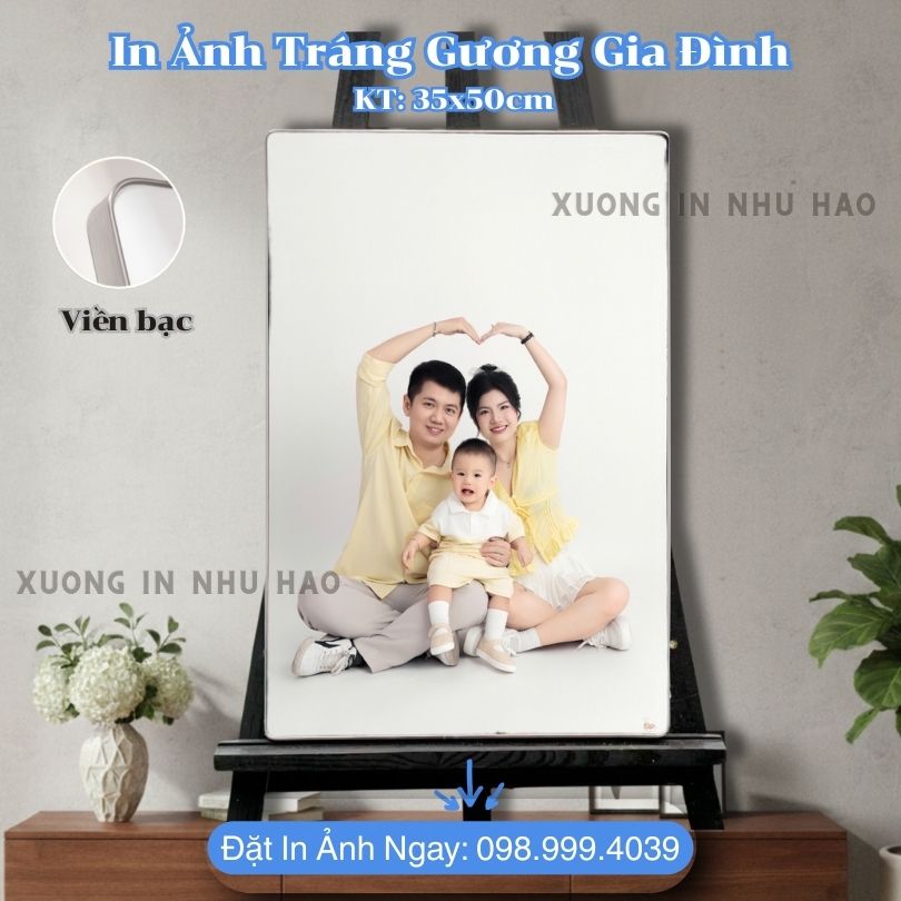 In Anh Trang Guong Gia Dinh 9 In Ảnh Tráng Gương Cho Gia Đình - Ảnh Ép Gỗ Bọc Viền Theo Yêu Cầu, In Sắc Nét, Đa Dạng Kích Thước, Chất Liệu Gỗ MDF Cao Cấp - Xưởng In Như Hảo