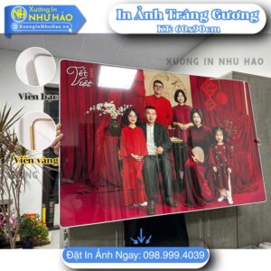 in ảnh tráng gương gia đình khổ lớn