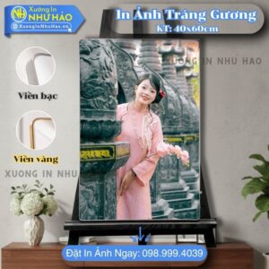 In Ảnh Tráng Gương Tại Vinh Theo Yêu Cầu Cho Ảnh Cưới, Gia Đình, Thôi Nôi, Trang Trí Nội Thất, Giá Tại Xưởng