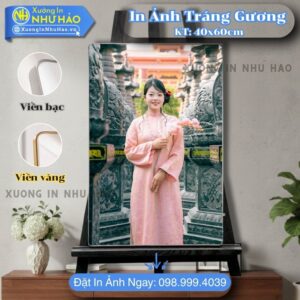 In Ảnh Tráng Gương Tại Vinh Theo Yêu Cầu Cho Ảnh Cưới, Gia Đình, Thôi Nôi, Trang Trí Nội Thất, Giá Tại Xưởng
