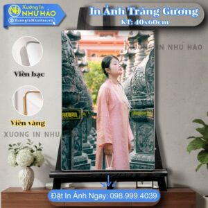 In Ảnh Tráng Gương Tại Vinh Theo Yêu Cầu Cho Ảnh Cưới, Gia Đình, Thôi Nôi, Trang Trí Nội Thất, Giá Tại Xưởng
