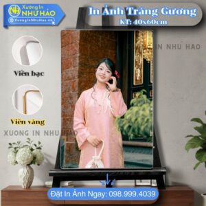 In Ảnh Tráng Gương Tại Vinh Theo Yêu Cầu Cho Ảnh Cưới, Gia Đình, Thôi Nôi, Trang Trí Nội Thất, Giá Tại Xưởng