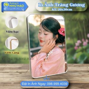 In Ảnh Tráng Gương Tại Vinh Theo Yêu Cầu Cho Ảnh Cưới, Gia Đình, Thôi Nôi, Trang Trí Nội Thất, Giá Tại Xưởng