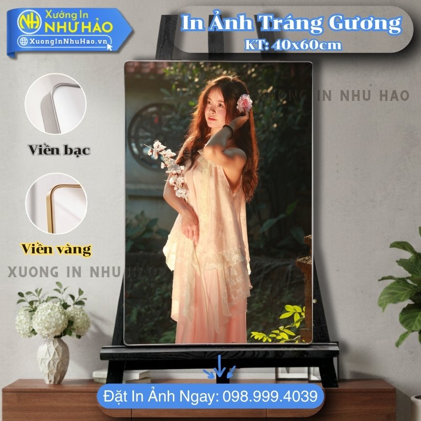 In anh trang guong boc vien 11 In Ảnh Tráng Gương Tại Đà Nẵng Theo Yêu Cầu - Xưởng In Ảnh Tráng Gương Bọc Viền: Ảnh Cưới, Gia Đình, Thôi Nôi, Trang Trí Nội Thất