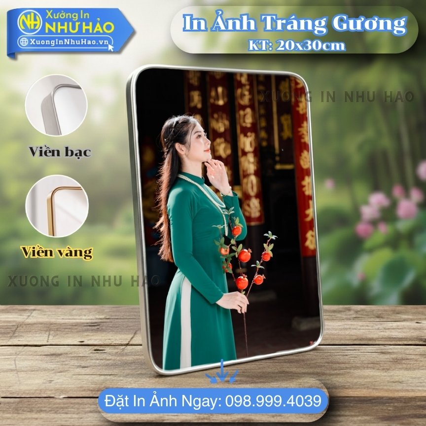 In anh trang guong boc vien 125 In Ảnh Tráng Gương Tại Nha Trang Theo Yêu Cầu Giá Rẻ Đẹp Bền 2026 - In Màu Sắc Nét, Chất Liệu Gỗ MDF Cao Cấp - Xưởng In Như Hảo