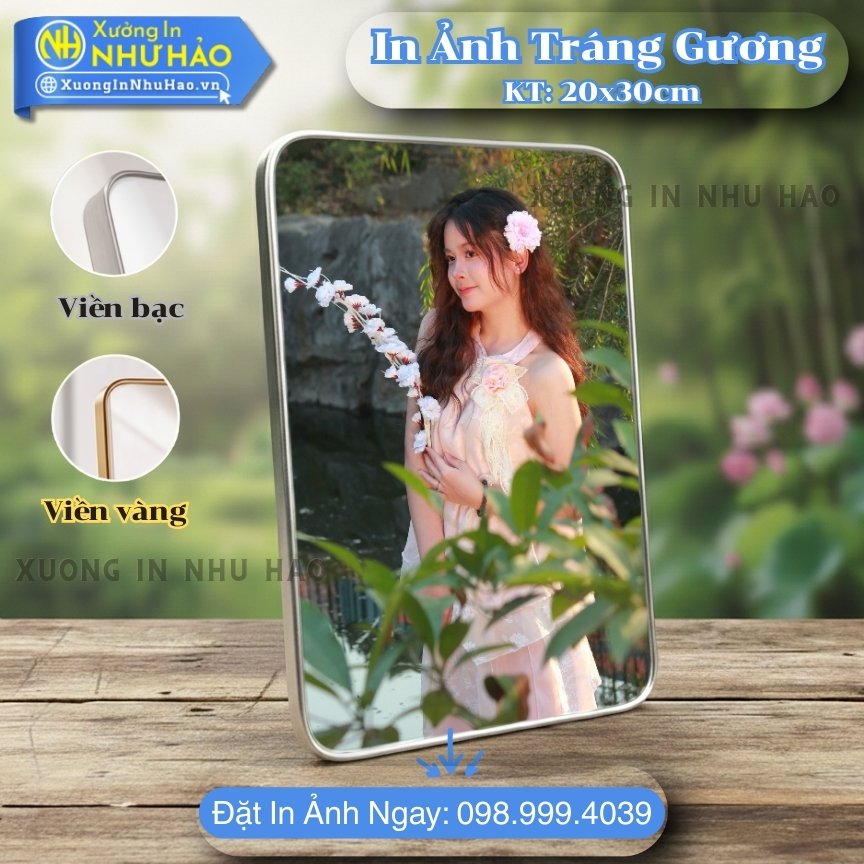 In anh trang guong boc vien 14 In Ảnh Tráng Gương Tại Đà Nẵng Theo Yêu Cầu - Xưởng In Ảnh Tráng Gương Bọc Viền: Ảnh Cưới, Gia Đình, Thôi Nôi, Trang Trí Nội Thất