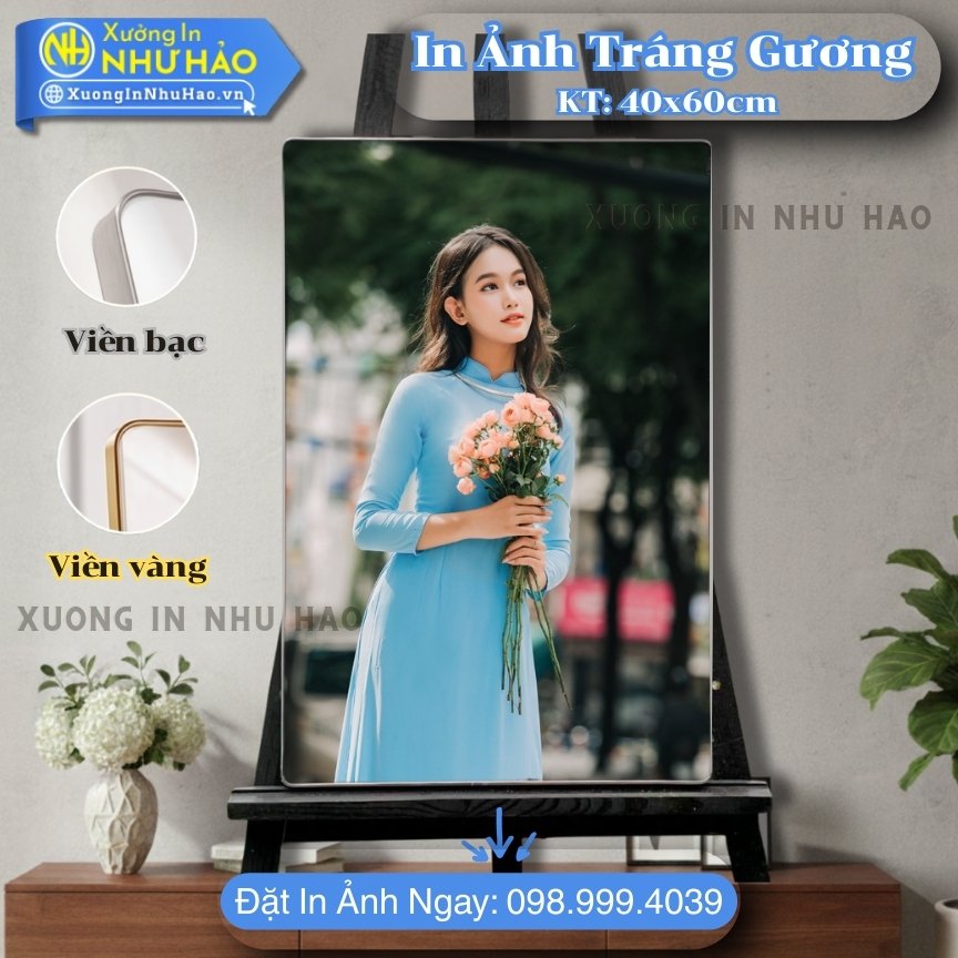 In anh trang guong boc vien 145 In Ảnh Tráng Gương Tại Phan Thiết Theo Yêu Cầu Khổ 60x90cm - In Màu Sắc Nét, Chất Liệu Gỗ MDF Cao Cấp - Xưởng In Như Hảo