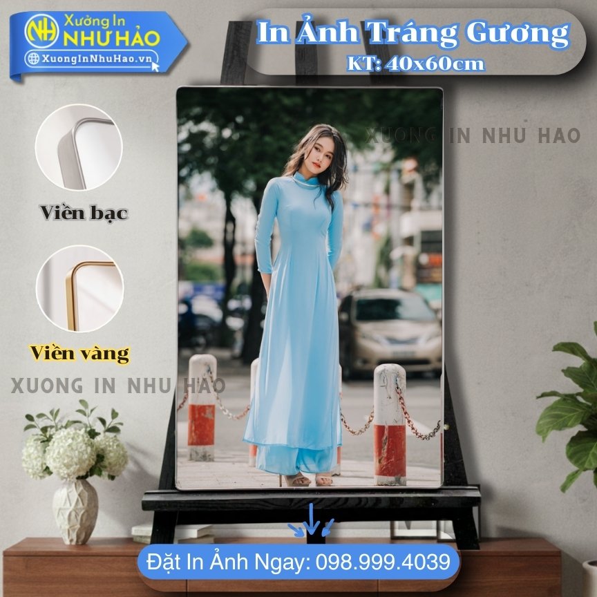 In anh trang guong boc vien 146 In Ảnh Tráng Gương Tại Phan Thiết Theo Yêu Cầu Khổ 60x90cm - In Màu Sắc Nét, Chất Liệu Gỗ MDF Cao Cấp - Xưởng In Như Hảo