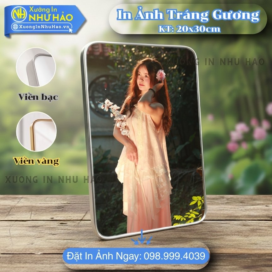 In anh trang guong boc vien 16 In Ảnh Tráng Gương Tại Đà Nẵng Theo Yêu Cầu - Xưởng In Ảnh Tráng Gương Bọc Viền: Ảnh Cưới, Gia Đình, Thôi Nôi, Trang Trí Nội Thất