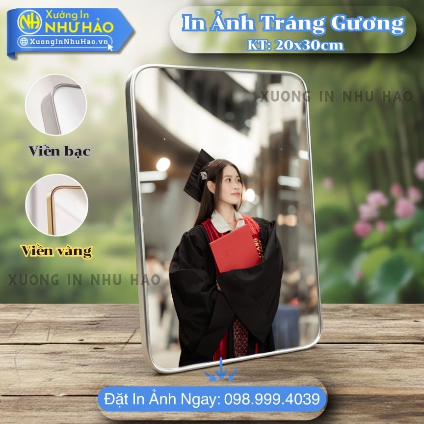 In anh trang guong boc vien 193 In Ảnh Tốt Nghiệp Tráng Gương Cao Cấp Bền Đẹp Giá Rẻ Tại Xưởng In Như Hảo, In Màu Sắc Nét, Kích Thước 15x21cm, 20x30cm, 30x40cm