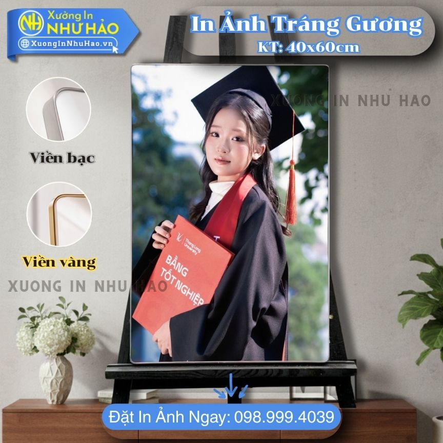In anh trang guong boc vien 202 In Ảnh Tốt Nghiệp Tráng Gương Cao Cấp Bền Đẹp Giá Rẻ Tại Xưởng In Như Hảo, In Màu Sắc Nét, Kích Thước 15x21cm, 20x30cm, 30x40cm