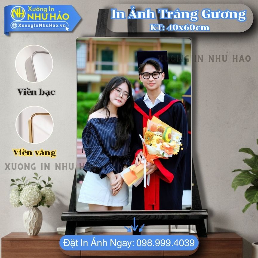 In anh trang guong boc vien 214 In Ảnh Tốt Nghiệp Tráng Gương Cao Cấp Bền Đẹp Giá Rẻ Tại Xưởng In Như Hảo, In Màu Sắc Nét, Kích Thước 15x21cm, 20x30cm, 30x40cm