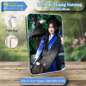 In Ảnh Tốt Nghiệp Tráng Gương Cao Cấp Bền Đẹp Giá Rẻ Tại Xưởng In Như Hảo, In Màu Sắc Nét, Kích Thước 15x21cm, 20x30cm, 30x40cm