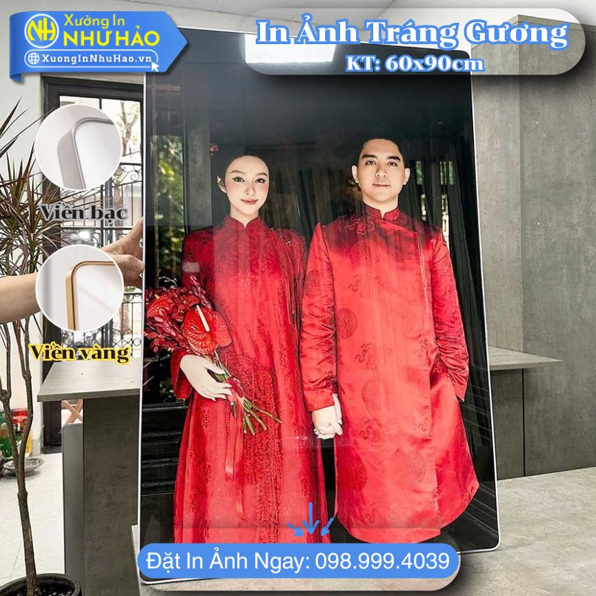 In ảnh tráng gương bọc viền (3) in ảnh cưới tráng gương gia đình khổ lớn