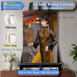 In Ảnh Tráng Gương Bọc Viền Tại Hà Nội Theo Yêu Cầu - Miễn Phí Chỉnh Sửa Ảnh, In Sắc Nét, Chất Liệu Gỗ MDF Cao Cấp