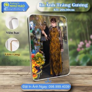 In Ảnh Tráng Gương Bọc Viền Tại Hà Nội Theo Yêu Cầu - Miễn Phí Chỉnh Sửa Ảnh, In Sắc Nét, Chất Liệu Gỗ MDF Cao Cấp