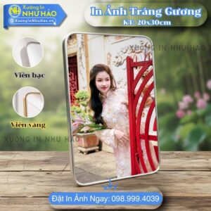 In Ảnh Tráng Gương Tại TP.HCM Bọc Viền Cao Cấp, Giá In Ảnh Tráng Gương 40x60, Chỉnh Sửa Theo Yêu Cầu: Ảnh Cưới, Gia Đình, Thôi Nôi, Trang Trí Nội Thất