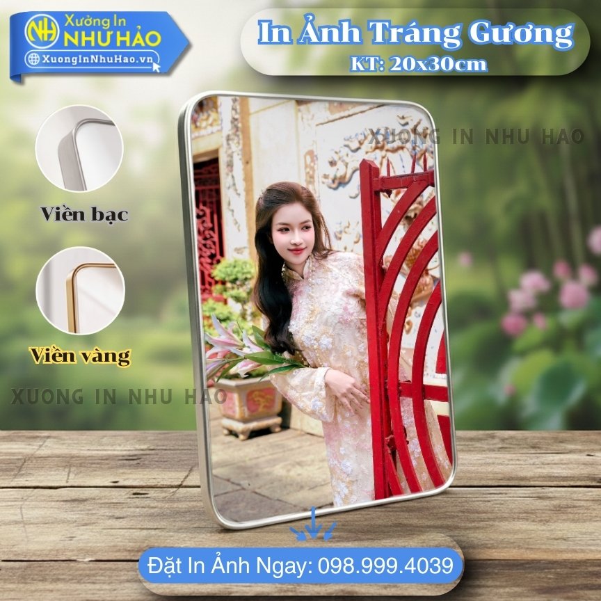 In anh trang guong boc vien 97 In Ảnh Tráng Gương Tại TP.HCM Bọc Viền Cao Cấp, Giá In Ảnh Tráng Gương 40x60, Chỉnh Sửa Theo Yêu Cầu: Ảnh Cưới, Gia Đình, Thôi Nôi, Trang Trí Nội Thất