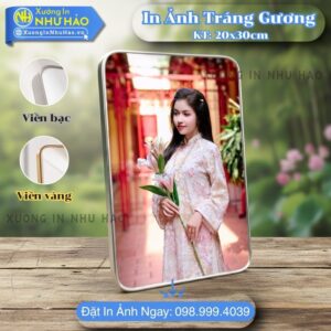 In Ảnh Tráng Gương Tại TP.HCM Bọc Viền Cao Cấp, Giá In Ảnh Tráng Gương 40x60, Chỉnh Sửa Theo Yêu Cầu: Ảnh Cưới, Gia Đình, Thôi Nôi, Trang Trí Nội Thất