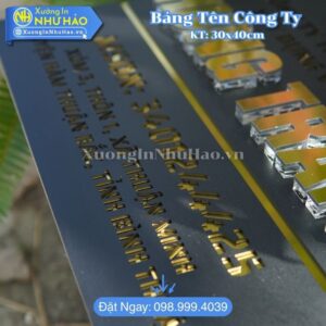 Tổng Hợp Mẫu Biển Công Ty Đẹp Mica Alu Sang Trọng Giá Tốt Nhất 2026 - Chuyên Gia Công Biển Tên Công Ty Mica Alu Chữ Nổi Cao Cấp