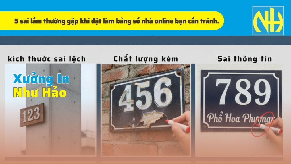 5 sai lầm thường gặp khi đặt làm bảng số nhà online bạn cần tránh.