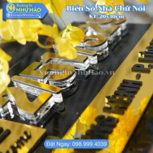 Làm Bảng Số Nhà Quận 10 Đẹp Hiện Đại Chất Liệu Bền Bỉ Giá Tốt Nhất 2026 - Thiết Kế Sang Trọng Hợp Phong Thủy
