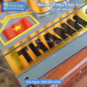 Báo Giá Làm Biển Số Nhà Quận Bình Thạnh Chất Liệu Alu Mica Bền Đẹp - Uy Tín Đa Dạng Mẫu Mã