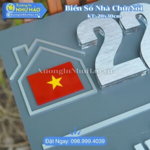 Làm Biển Số Nhà Vũng Tàu Theo Yêu Cầu - Alu Kết Hợp Mica Sang Trọng Bền Đẹp: Kích Thước Theo Yêu Cầu, Chịu Nắng Mưa, Chống Rỉ Sét