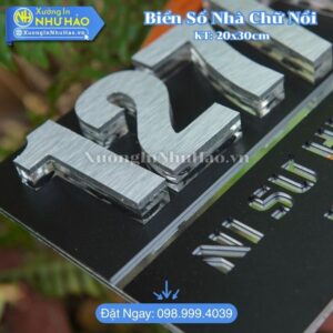 Làm Biển Số Nhà Gò Vấp Theo Yêu Cầu Đẹp Hiện Đại Giá Rẻ Tại Xưởng Như Hảo - Chuyên Gia Công Biển Số Nhà Mica Alu Chữ Nổi Cao Cấp