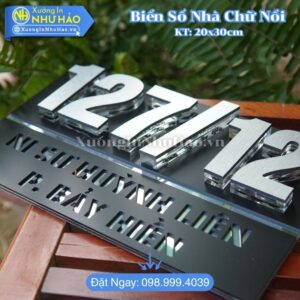 Làm Biển Số Nhà Gò Vấp Theo Yêu Cầu Đẹp Hiện Đại Giá Rẻ Tại Xưởng Như Hảo - Chuyên Gia Công Biển Số Nhà Mica Alu Chữ Nổi Cao Cấp