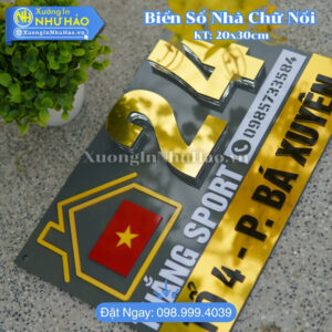 Làm Biển Số Nhà BMT Đẹp Theo Yêu Cầu 2026 - Xưởng In Như Hảo Chuyên Gia Công Biển Số Nhà Mica Alu Chữ Nổi Cao Cấp