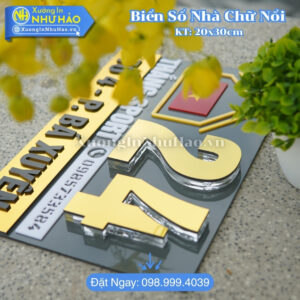 Làm Biển Số Nhà BMT Đẹp Theo Yêu Cầu 2026 - Xưởng In Như Hảo Chuyên Gia Công Biển Số Nhà Mica Alu Chữ Nổi Cao Cấp