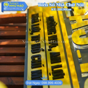 Làm Biển Số Nhà Ở Bình Dương Đa Dạng Mẫu Mã Chất Lượng Theo Yêu Cầu