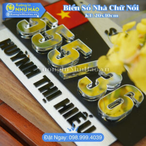 Làm Biển Số Nhà Cần Thơ Đẹp Chất Lượng Cao Theo Yêu Cầu - Sang Trọng, Bền Đẹp Vượt Thời Gian