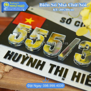 Làm Biển Số Nhà Cần Thơ Đẹp Chất Lượng Cao Theo Yêu Cầu - Sang Trọng, Bền Đẹp Vượt Thời Gian