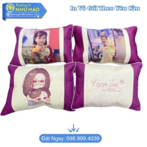 Xưởng In Vỏ Gối - Áo Gối Theo Yêu Cầu Đẹp Bền Màu Giá Rẻ Tại Xưởng