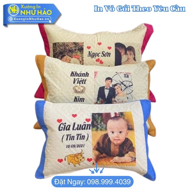 In Vo Goi Theo Yeu Cau Xưởng In Vỏ Gối - Áo Gối Theo Yêu Cầu Đẹp Bền Màu Giá Rẻ Tại Xưởng