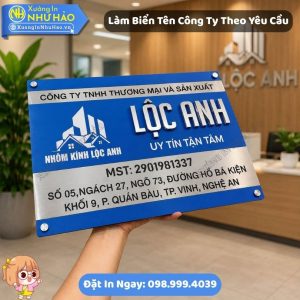 Tổng Hợp Mẫu Biển Công Ty Đẹp Mica Alu Sang Trọng Giá Tốt 2026 - Chuyên Gia Công Biển Tên Công Ty Mica Alu Chữ Nổi Cao Cấp