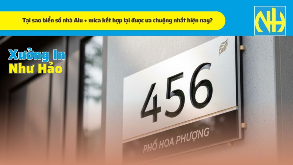 Tại sao biển số nhà Alu + mica kết hợp lại được ưa chuộng nhất hiện nay
