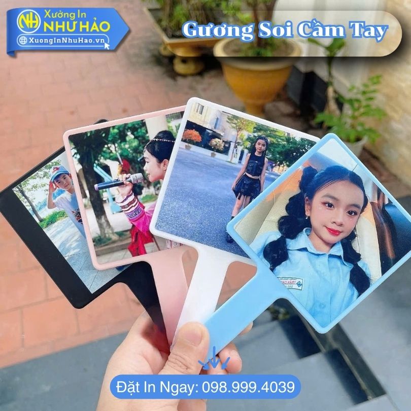Guong Soi Cam Tay 2 Gương Soi Cầm Tay In Hình Theo Yêu Cầu Sắc Nét Tinh Tế Tại Xưởng In Như Hảo
