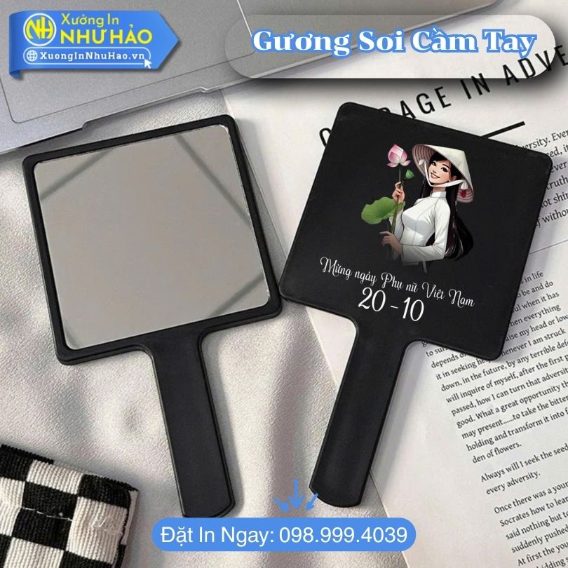Guong Soi Cam Tay 5 Gương Soi Cầm Tay In Hình Theo Yêu Cầu Sắc Nét Tinh Tế Tại Xưởng In Như Hảo