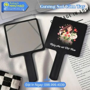Gương Soi Cầm Tay In Hình Theo Yêu Cầu Sắc Nét Tinh Tế Tại Xưởng In Như Hảo