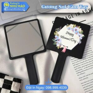 Gương Soi Cầm Tay In Hình Theo Yêu Cầu Sắc Nét Tinh Tế Tại Xưởng In Như Hảo